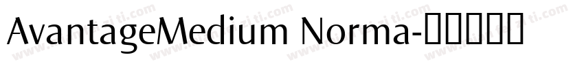 AvantageMedium Norma字体转换